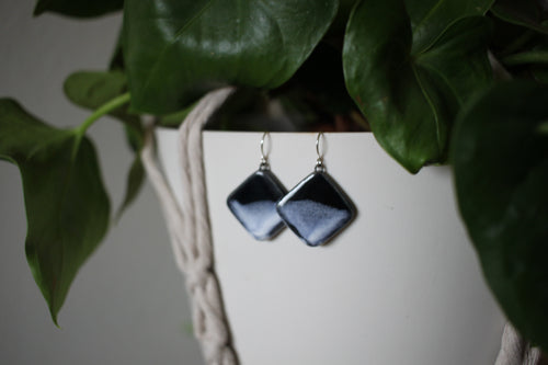 Black & White Square Earrings