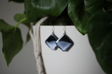 Load image into Gallery viewer, Black &amp; White Square Earrings