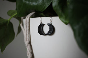 Black Moon Earrings