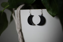 Load image into Gallery viewer, Black Moon Earrings