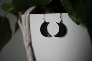 Black Moon Earrings