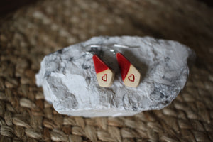 Red Heart Earrings