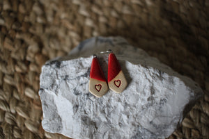 Red Heart Earrings