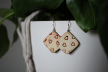 Load image into Gallery viewer, Square Ombre Multi-Heart Earrings