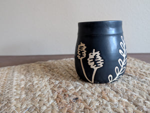 Mug - Black Botanical