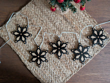 Load image into Gallery viewer, Black Snowflake Banner