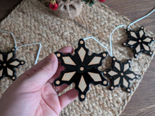 Load image into Gallery viewer, Black Snowflake Banner