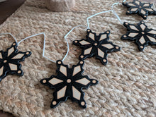 Load image into Gallery viewer, Black Snowflake Banner