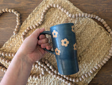 Load image into Gallery viewer, Travel Mug - Blue Flowers