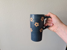 Load image into Gallery viewer, Travel Mug - Blue Flowers