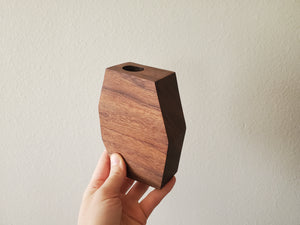 Geometric Walnut Air Planter