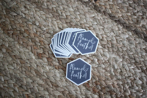 Flannel Feather Logo Sticker - Flannel Feather