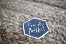 Load image into Gallery viewer, Flannel Feather Logo Sticker - Flannel Feather