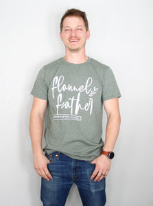Short Sleeve Flannel Feather Shirt - Flannel Feather